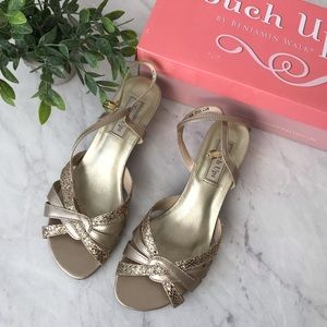 🔺EUC Jane Champagne 9.5 Wide Heels